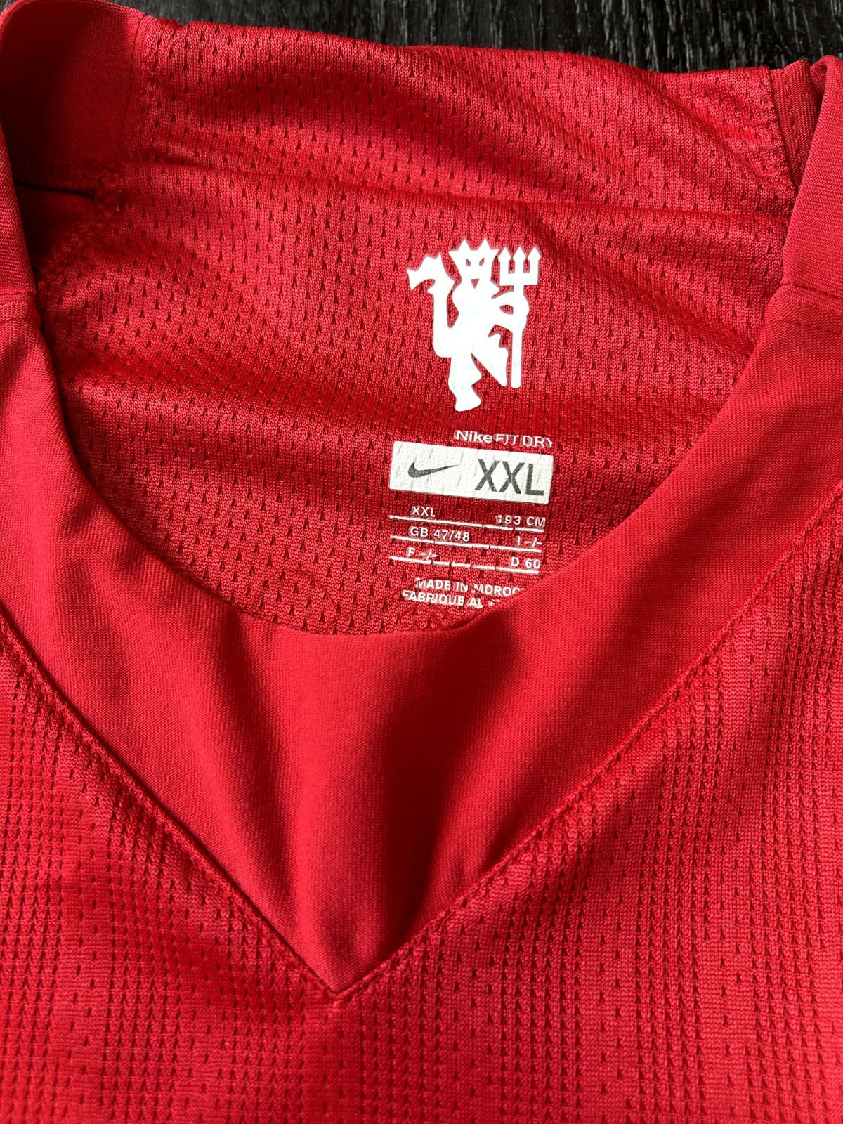 Original Authentic Nike Manchester United 2007/2008 Home Shirt XXL Mens6