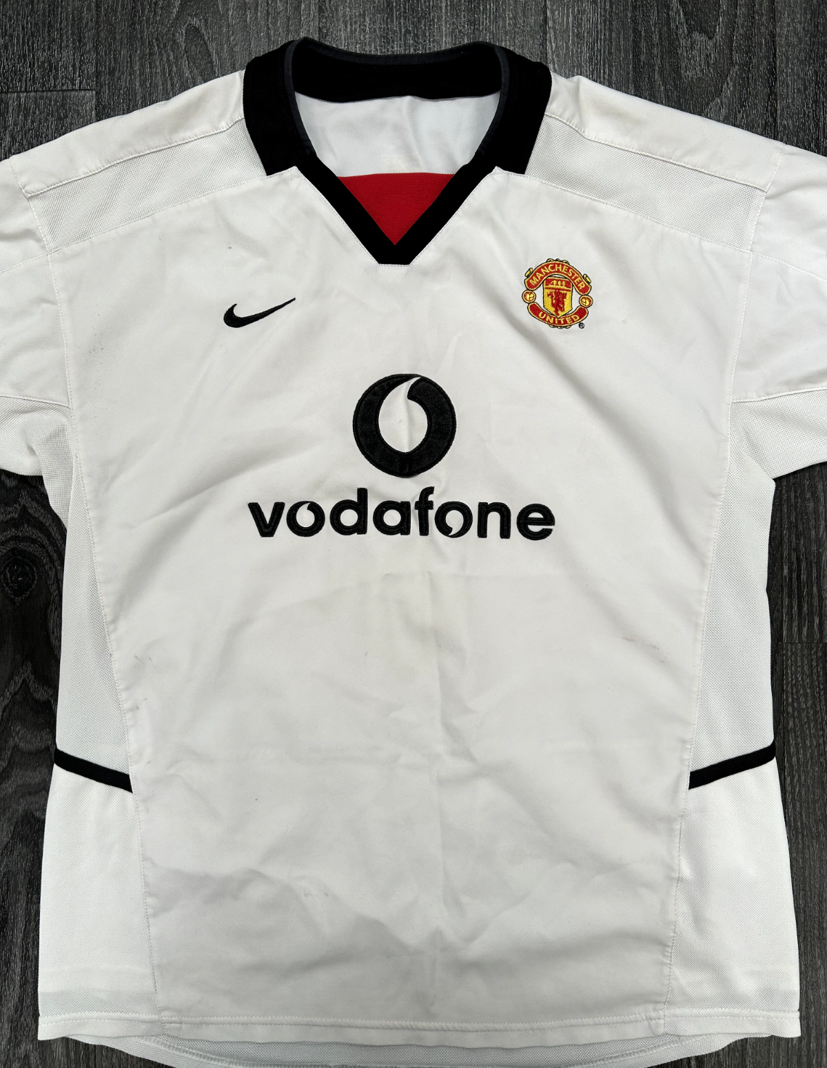 Original Authentic Nike Manchester United 2002/2003 Away Shirt Youth0