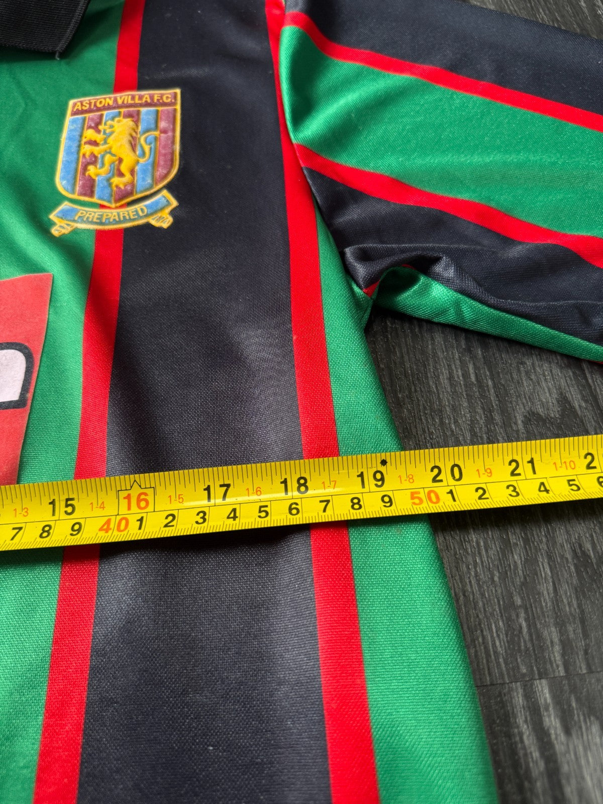 Original Authentic Asics Aston Villa 1993/1994 Away Shirt Mens Medium6
