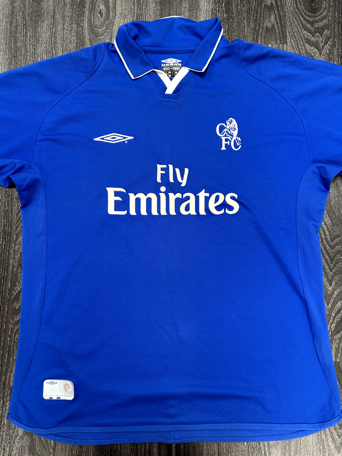Original Authentic Umbro Chelsea 2001/2002 Home Shirt Mens Extra Large0