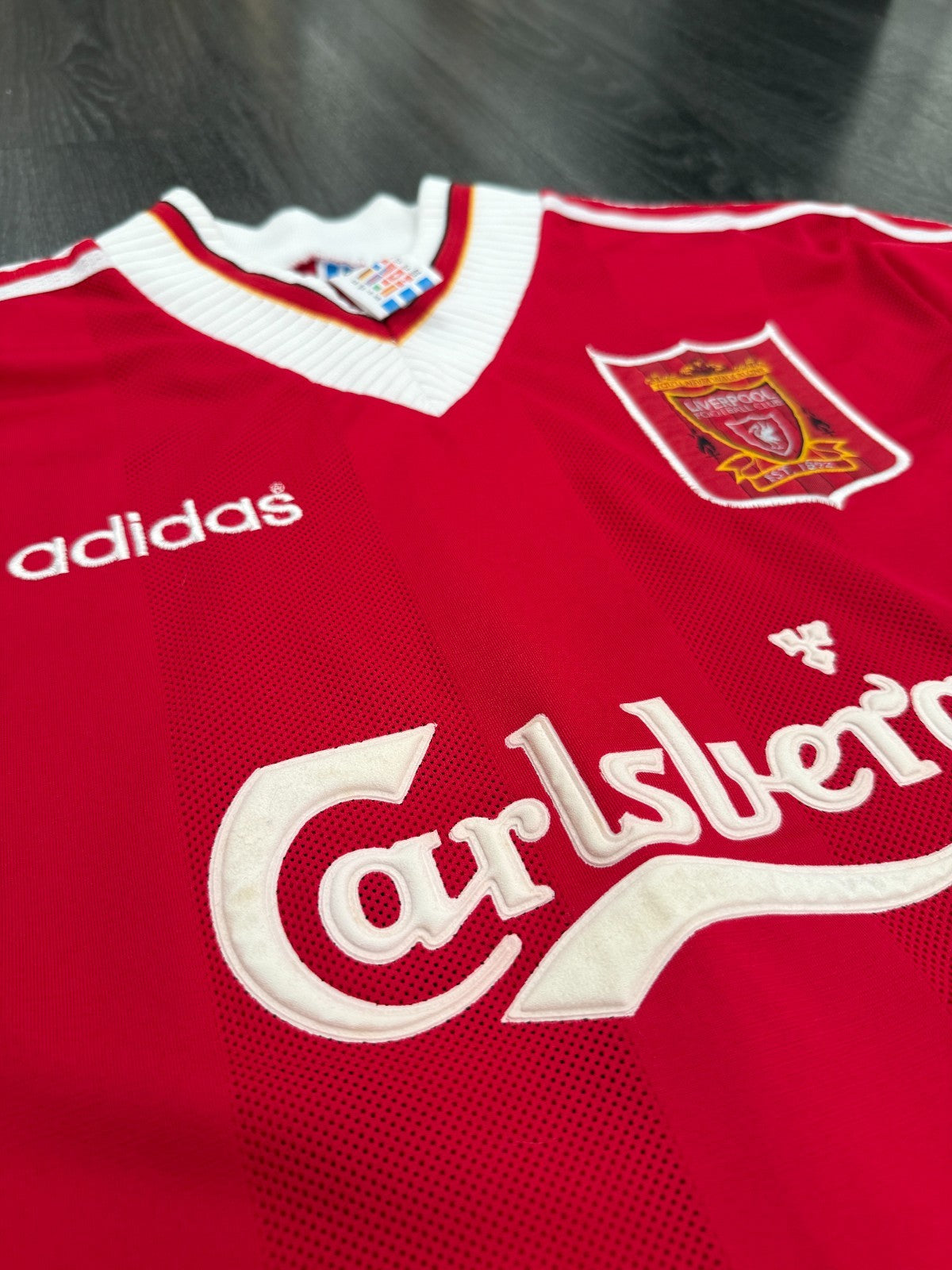 Original Adidas Liverpool 1995/1996 Home Shirt Mens Medium M3