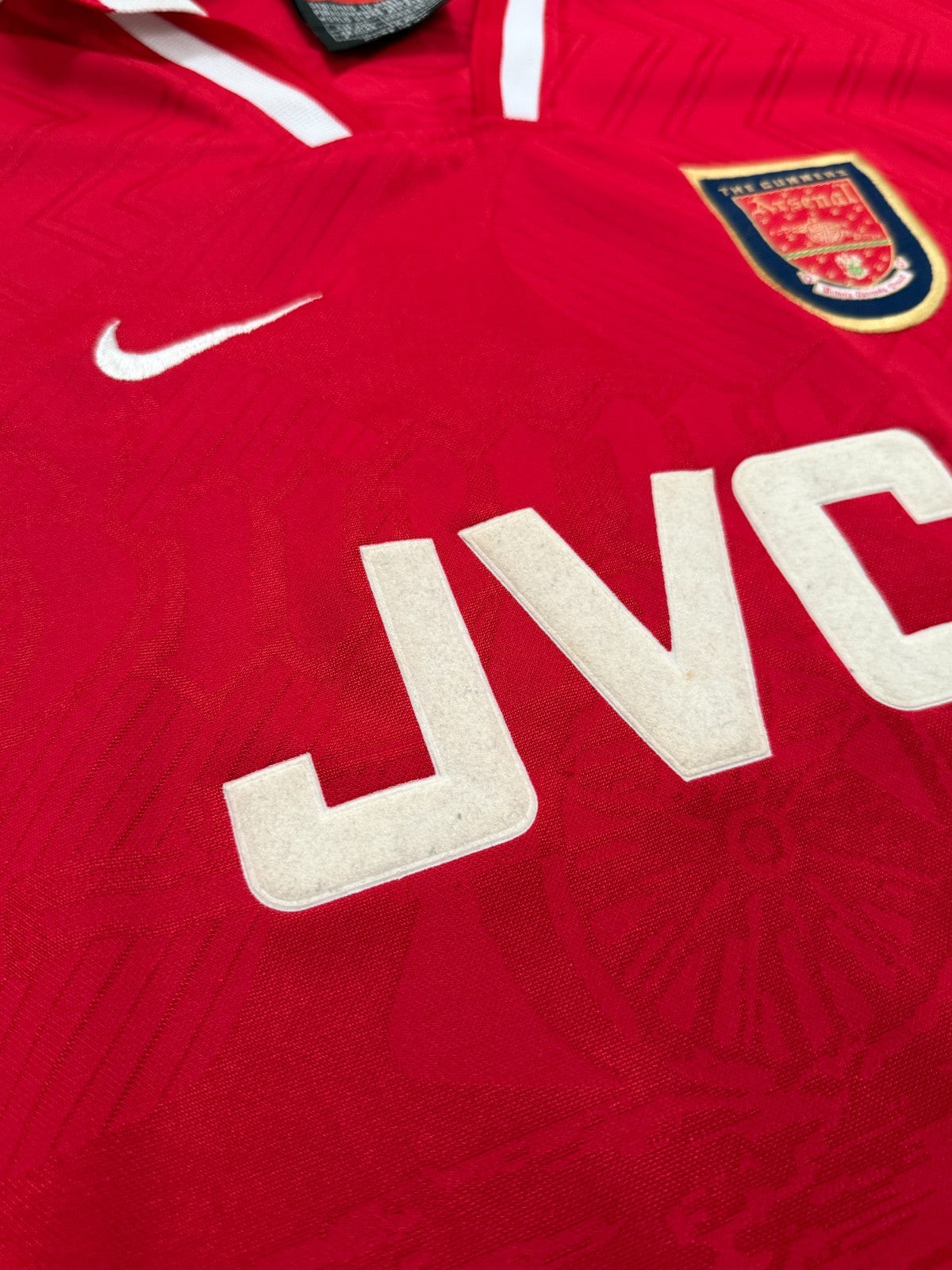 Original Nike Arsenal 1996/1997 Long Sleeve Home Shirt Mens XXL 2XL3