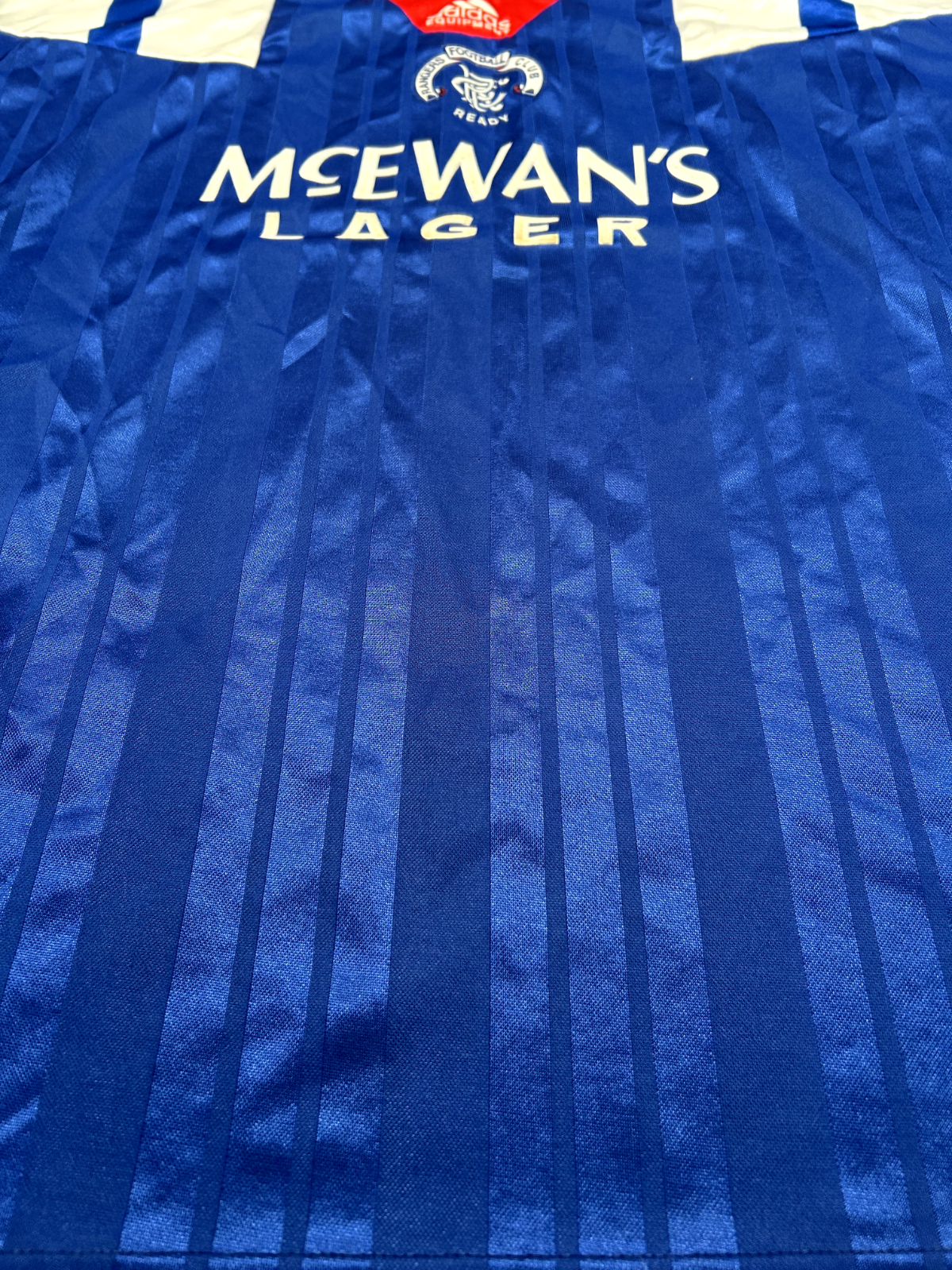 Original Authentic Adidas Rangers 1992/1993 Home Shirt Mens Medium7