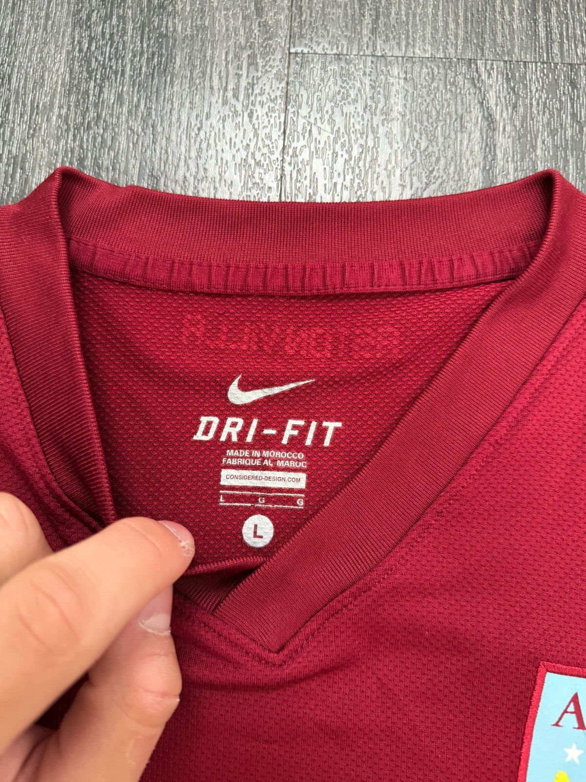 Original Authentic Nike Aston Villa 2010/2011 Home Shirt Mens Large2