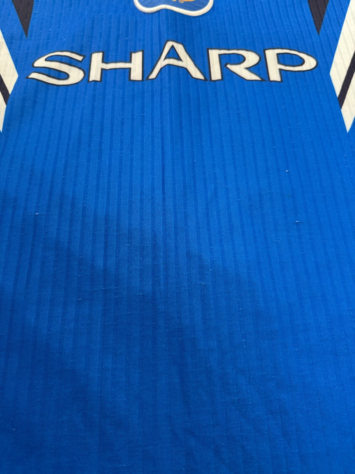 Original Authentic Umbro Manchester United 1996/1997 SHERINGHAM 10 Third Shirt12