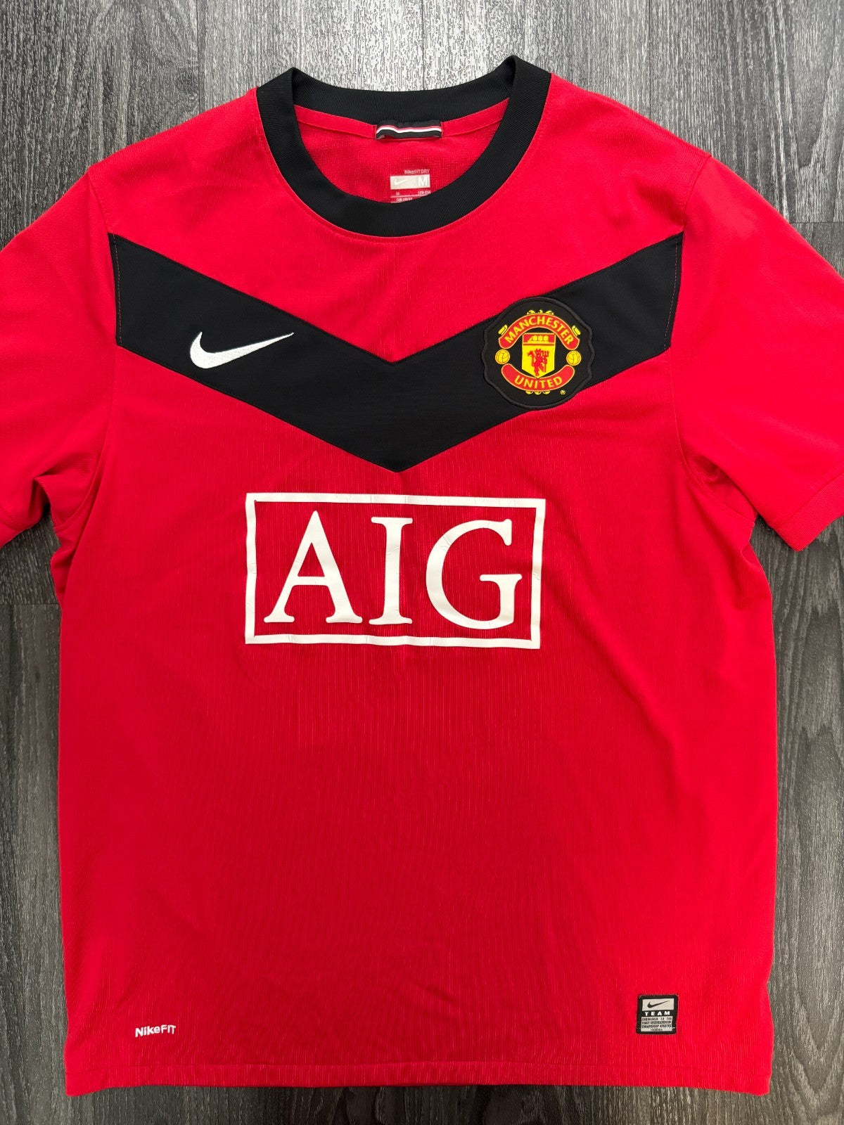 Original Nike Manchester United 2009/2010 Home Shirt Mens Medium0