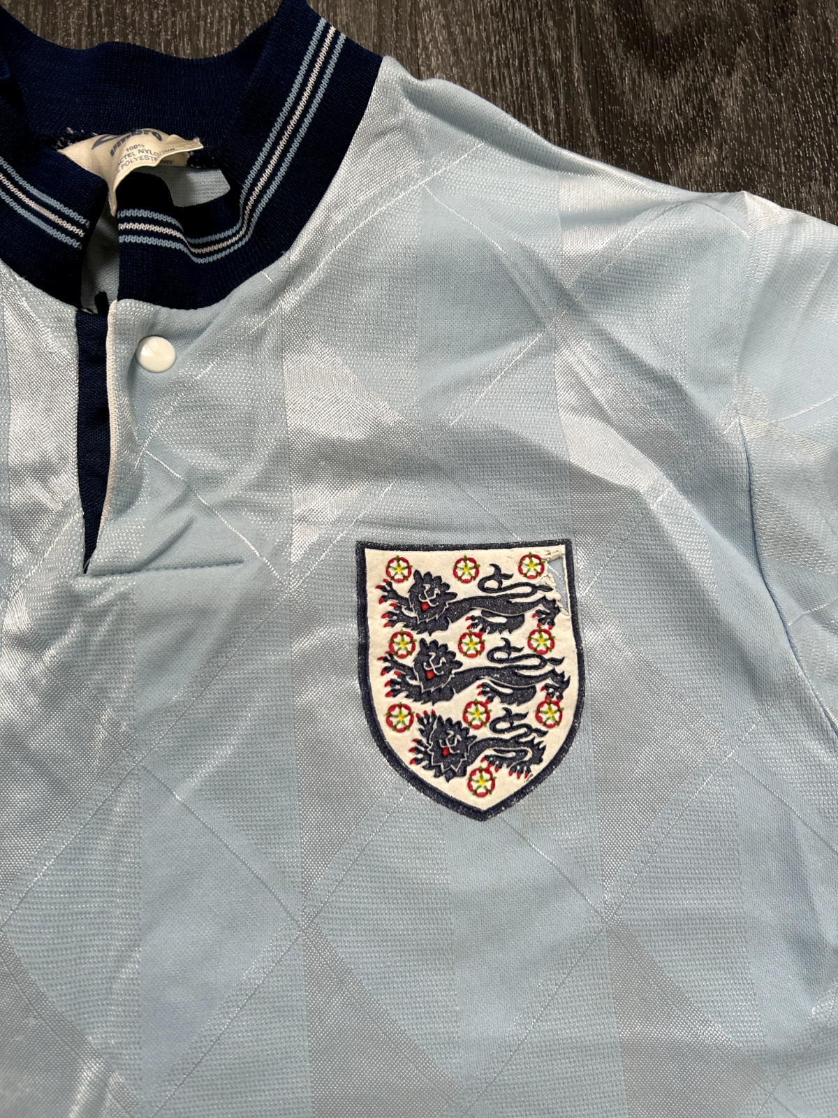 Original Authentic Umbro England 1988 Third Shirt Small Mens2