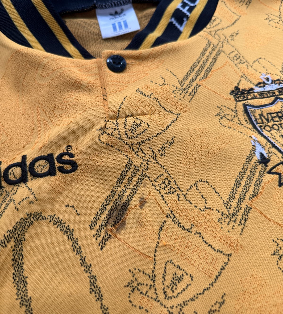 Original Adidas Liverpool 1994/1995 Third Shirt Mens Extra Large XL4