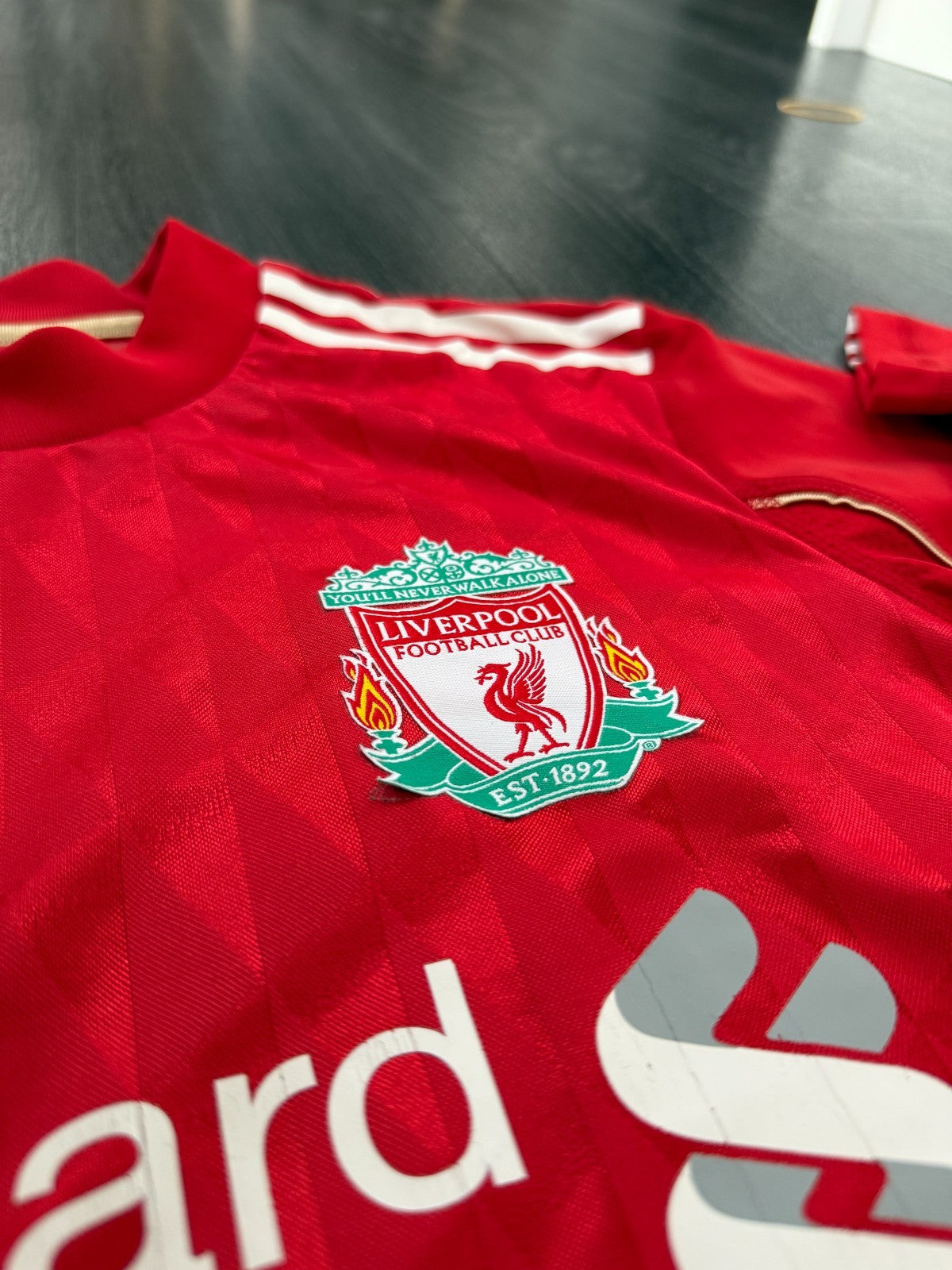 PLAYER ISSUE Original Adidas Liverpool 2010/2011 Long Sleeve Home Shirt Mens M9