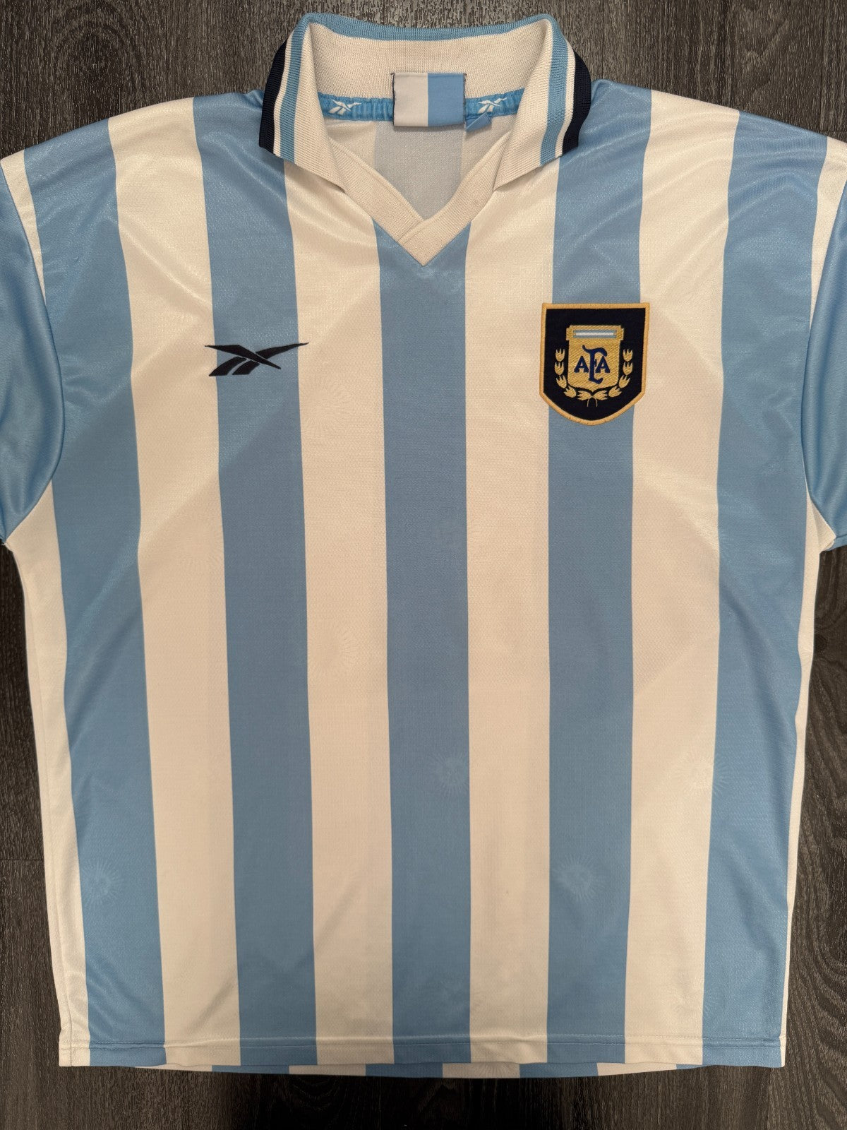 Original Reebok Argentina 1999 Home Shirt Mens Extra Large0