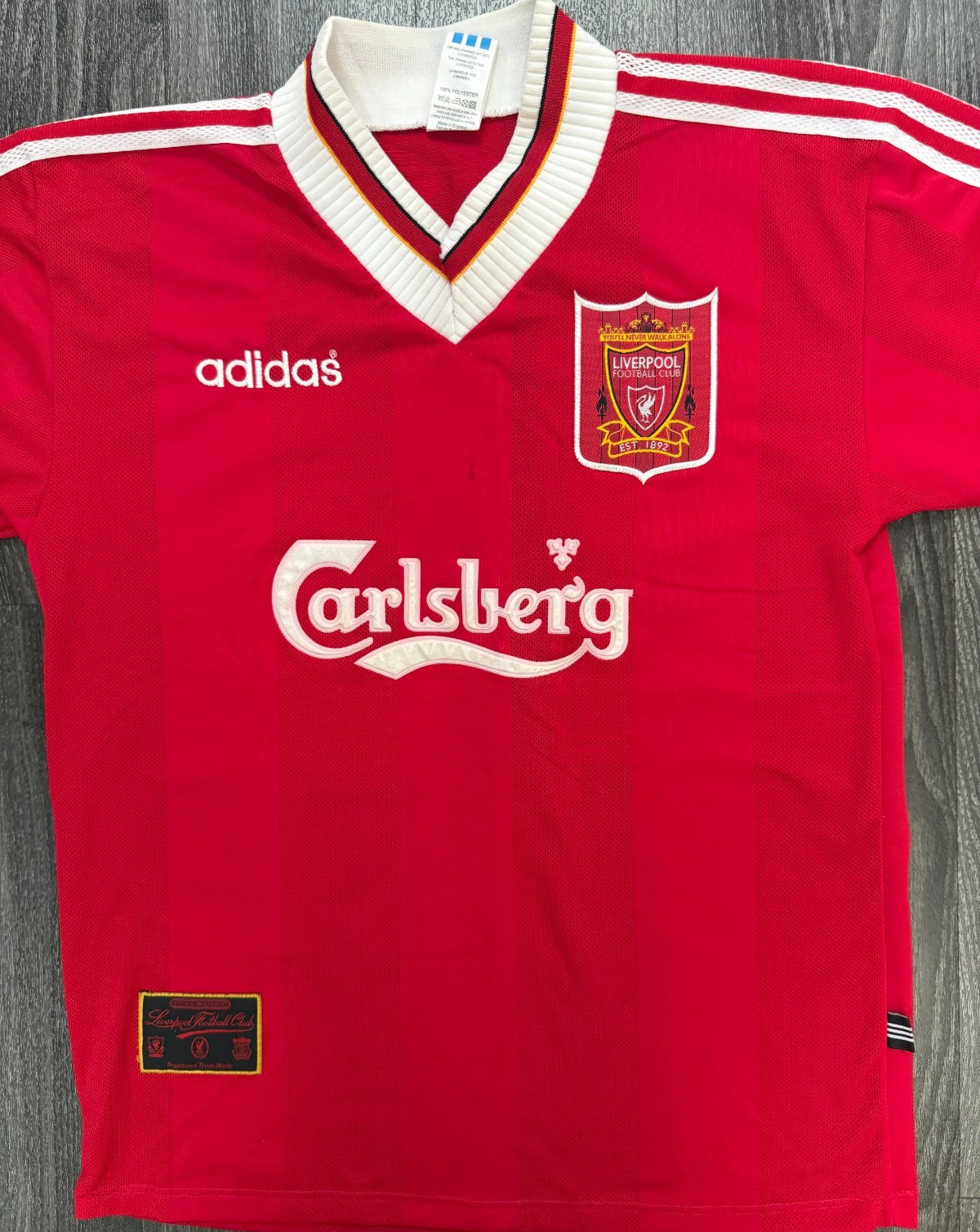 Original Adidas Liverpool 1995/1996 Home Shirt REDKNAPP 15 Mens Medium M3