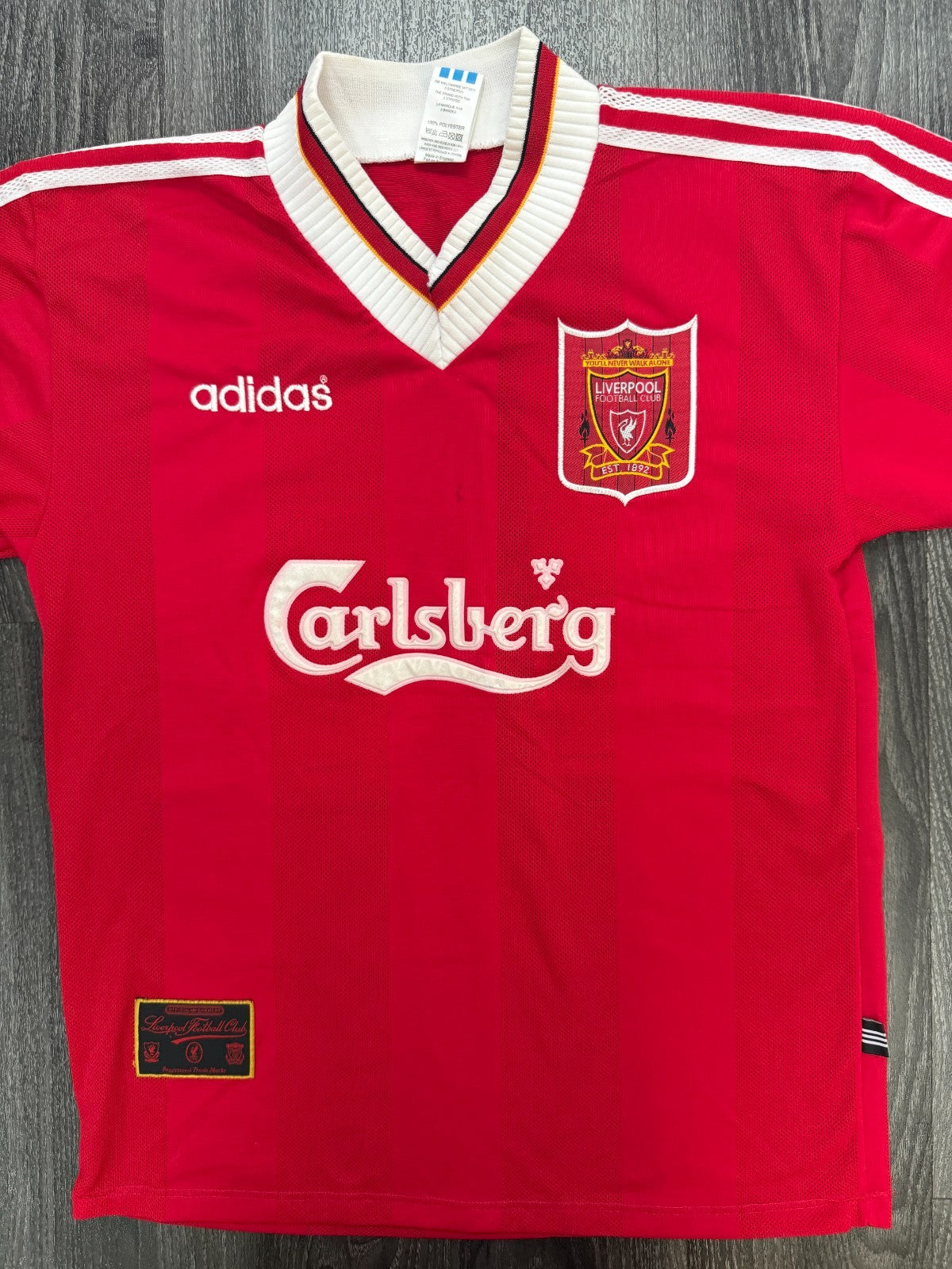 Original Adidas Liverpool 1995/1996 Home Shirt REDKNAPP 15 Mens Medium M3