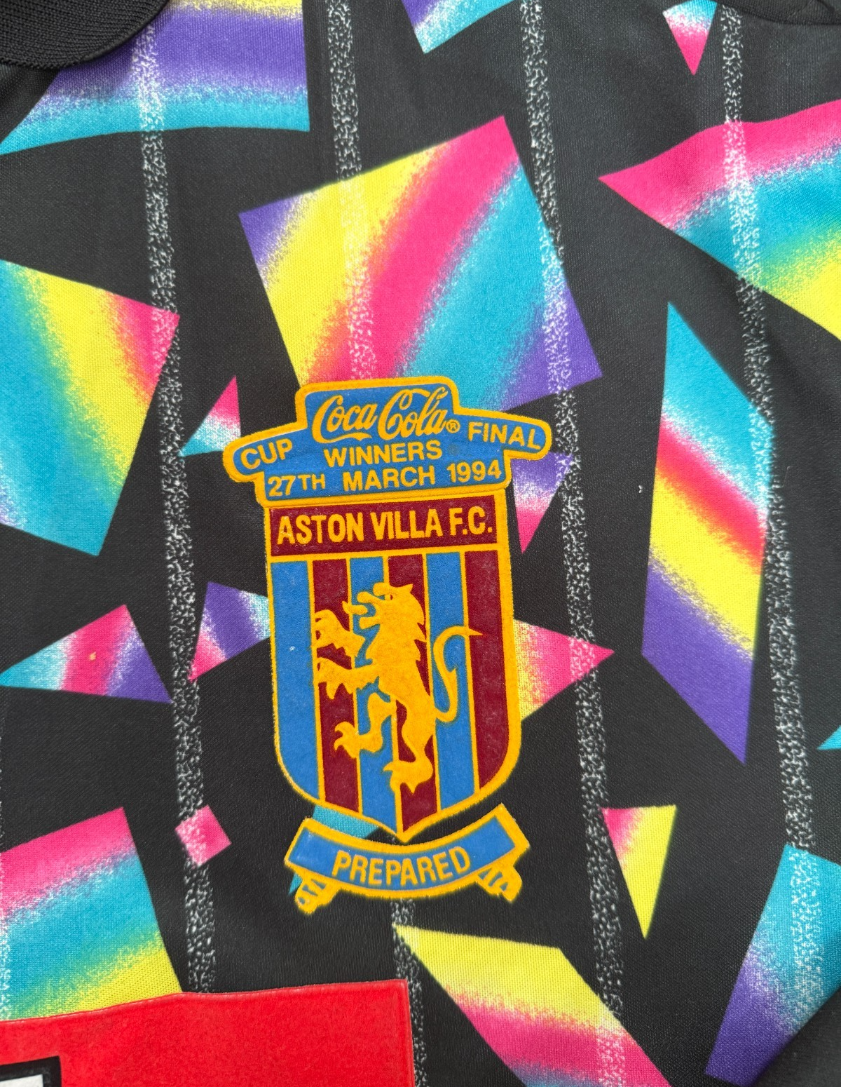 Original Asics Aston Villa 1993/1994 Coca Cola Cup Goalkeeper Shirt Mens XL3