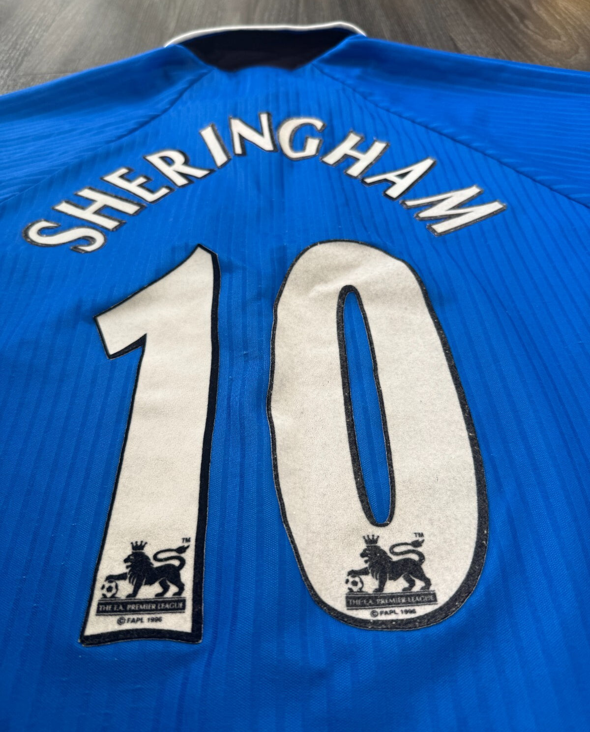 Original Authentic Umbro Manchester United 1996/1997 SHERINGHAM 10 Third Shirt19