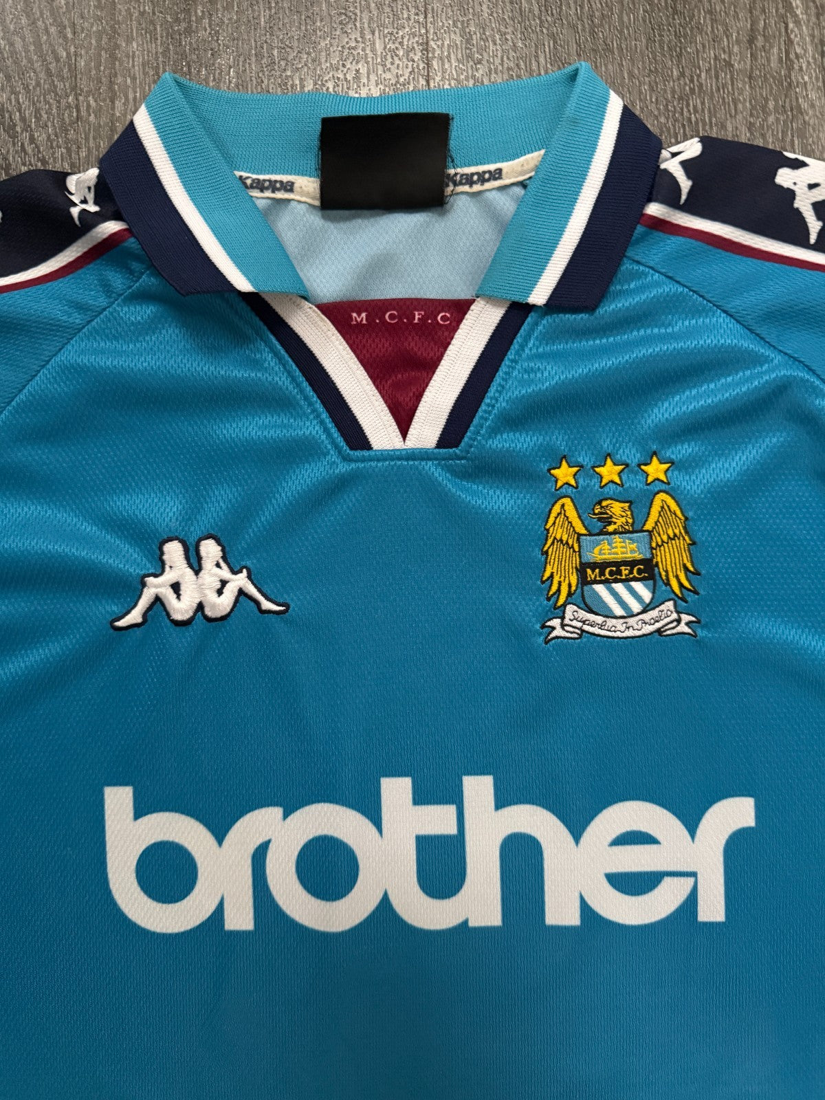 Original Kappa Manchester City 1997/1998 Home Shirt Mens XXL 2XL1
