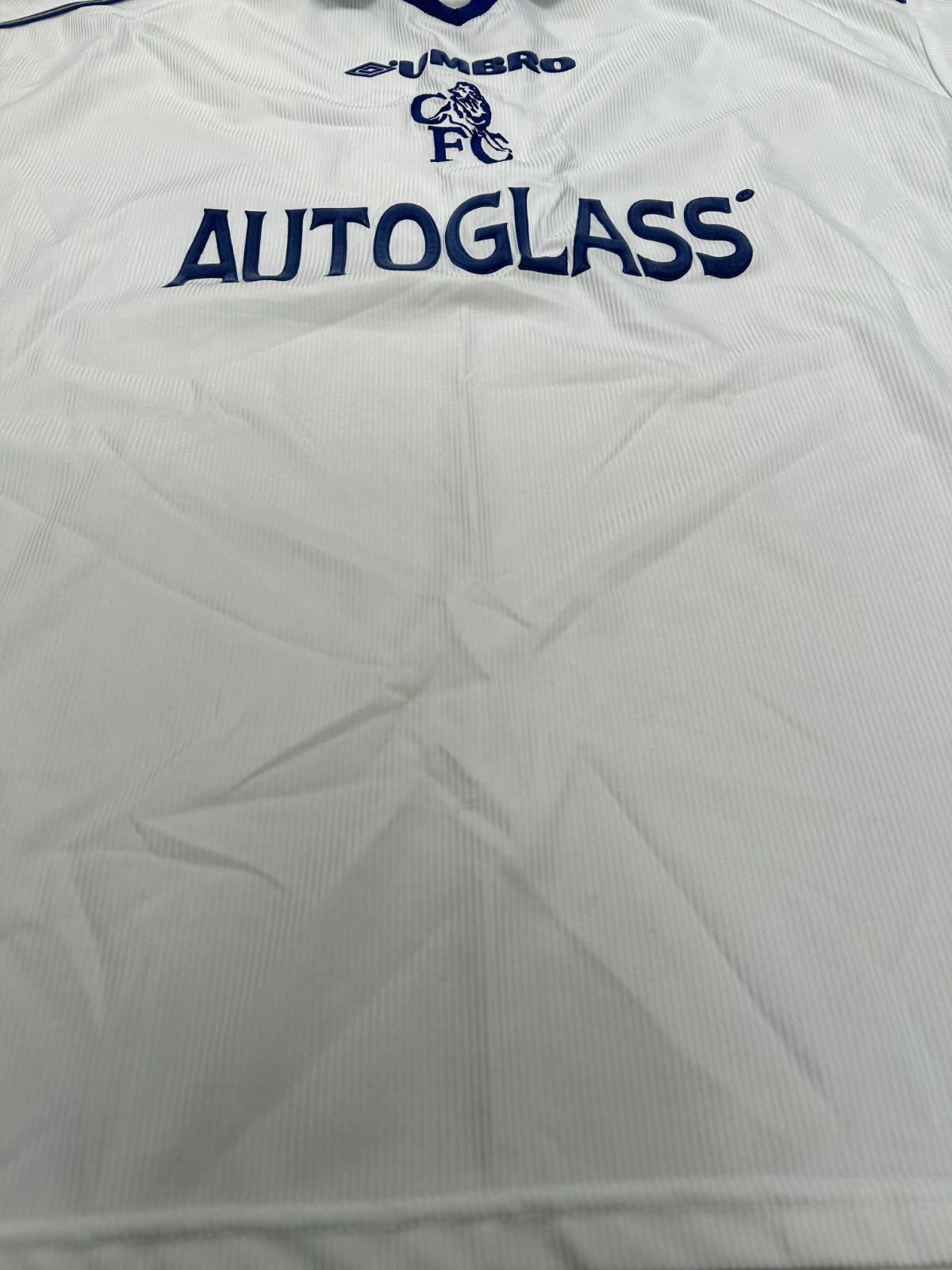 Original Authentic Umbro Chelsea 1998/1999 Away Shirt Poyet 8 Mens Extra Large8