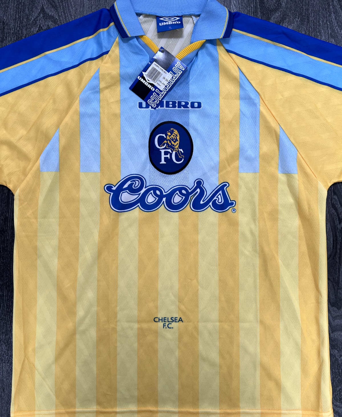 BRAND NEW Authentic Umbro Chelsea 1996/1997 Away Shirt Extra Large Mens0