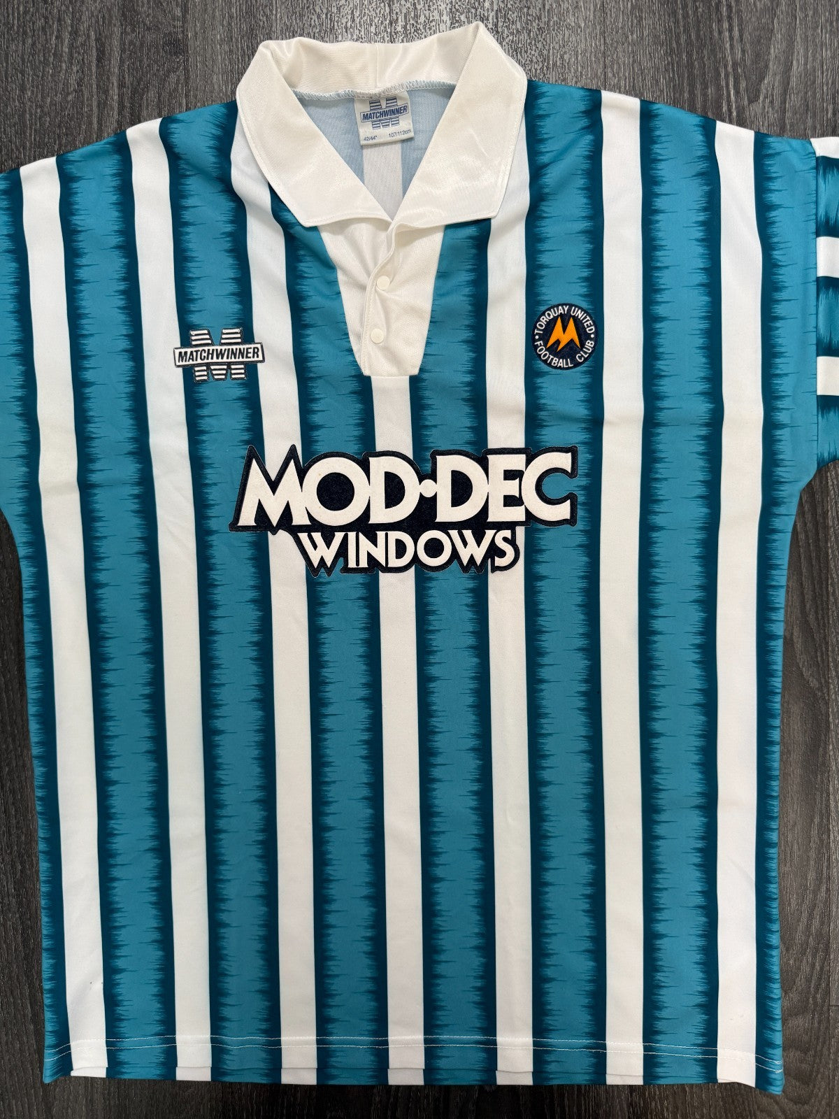Original Authentic Matchwinner Torquay United 1993/1994 Away Shirt Mens Large L0