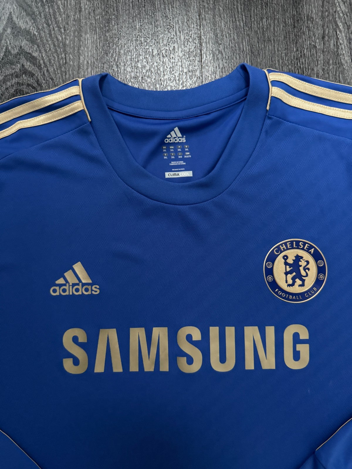 Original Adidas Chelsea 2012/2013 Long Sleeve Home Shirt Mens 3XL XXXL1