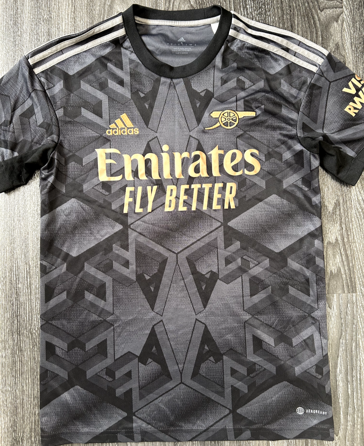 Original Authentic Adidas Arsenal 2022/2023 Away Shirt Mens Small0