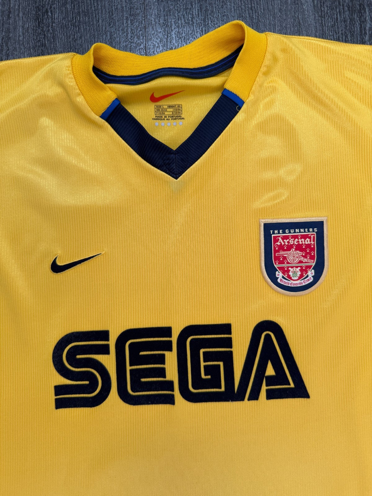 Original Nike Arsenal 1999/2000 Away Shirt Mens Large L1