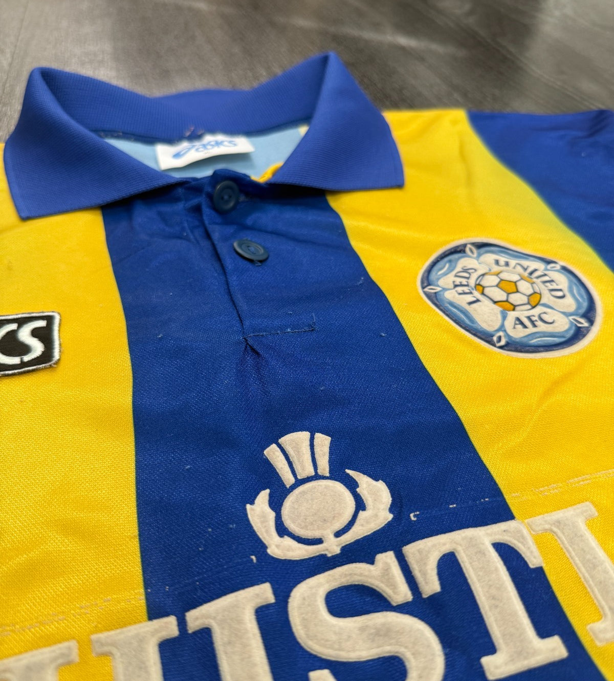 Original Asics Leeds United 1993/1994 Away Shirt Mens Extra Large6