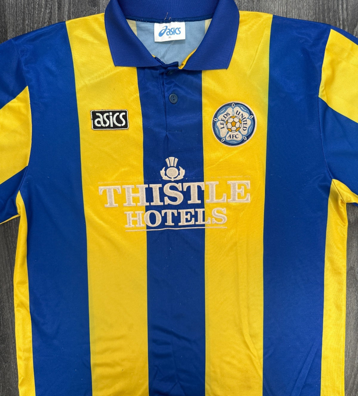 Original Asics Leeds United 1993/1994 Away Shirt Mens Extra Large0