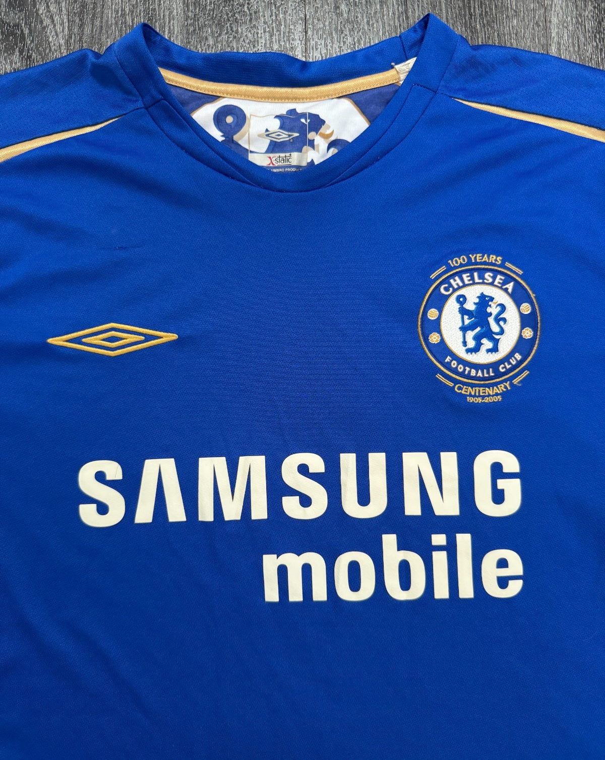 Original Authentic Umbro Chelsea 2005/2006 Home Shirt Mens Extra Large XL1