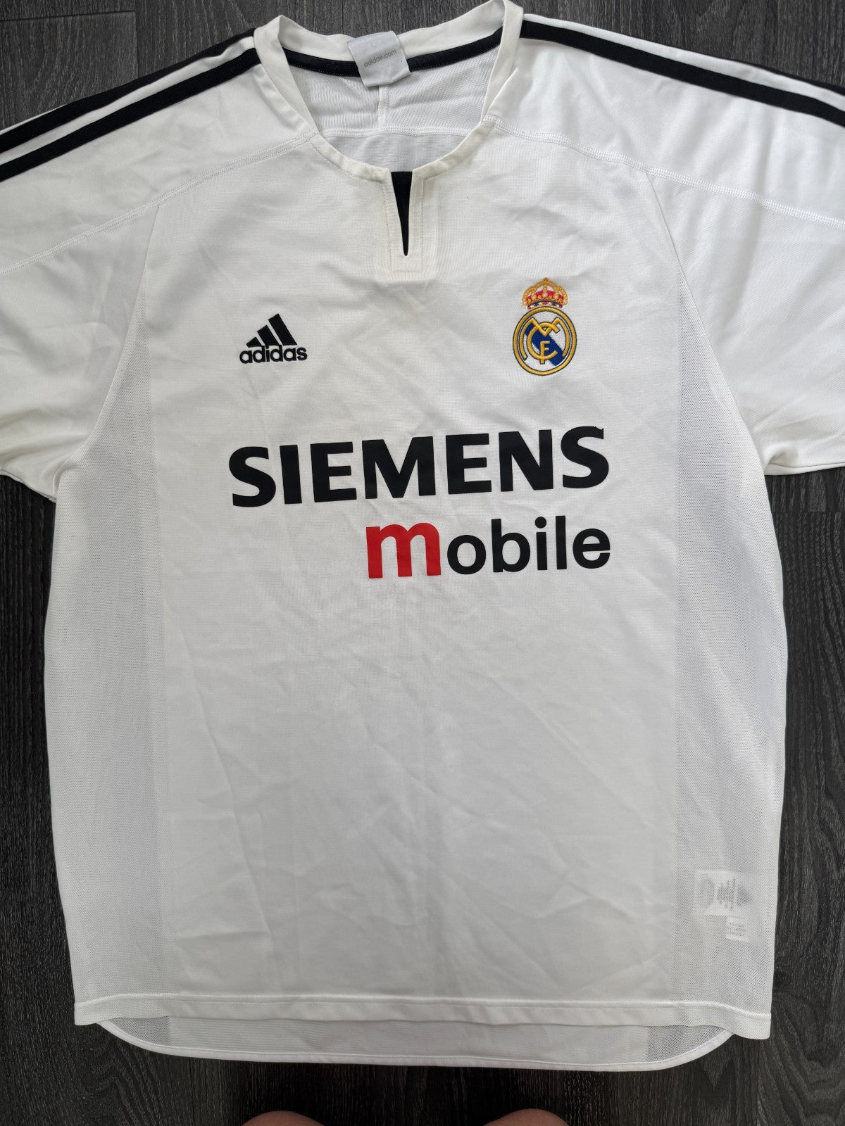 Original Authentic Adidas Real Madrid 2003/2004 Home Shirt Mens Large0