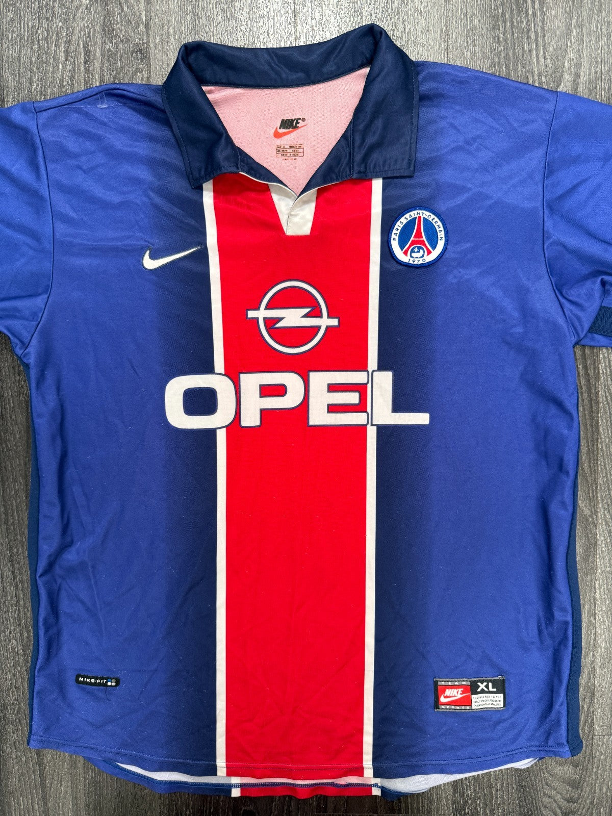 Original Nike Paris Saint Germain PSG 1998/1999 Home Shirt Mens Extra Large XL0