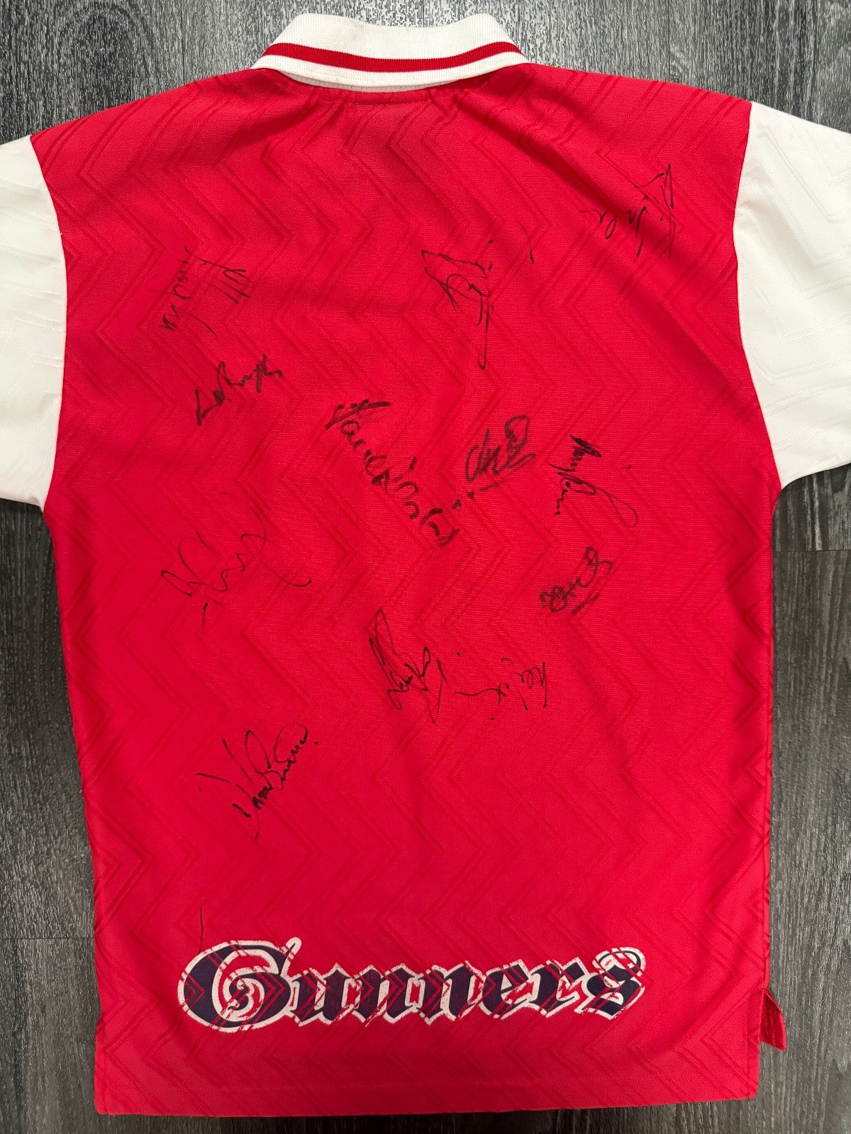 SIGNED Nike Arsenal 1996/1997 Home Shirt Mens Small S6