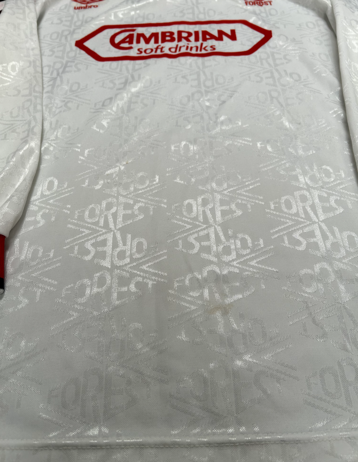 Authentic Umbro Nottingham Forest 1991/1992 Away Shirt Long Sleeve Mens Large9