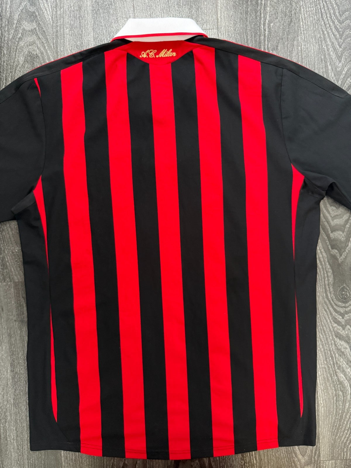 Original Authentic Adidas AC Milan 2009/2010 Home Shirt Mens Large6