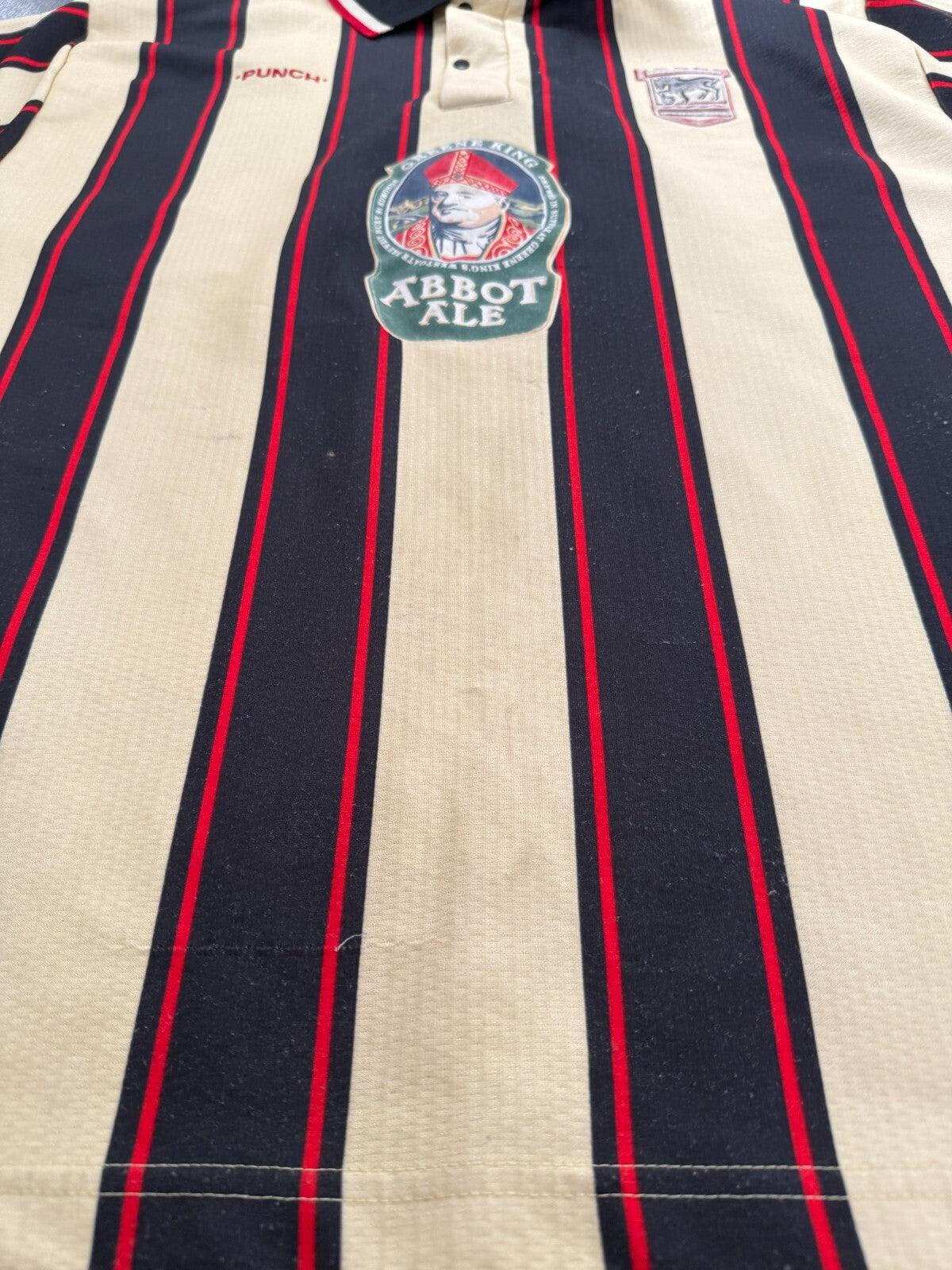 Original Authentic PUNCH Ipswich Town 1996/1997 Away Shirt Mens Extra Large8