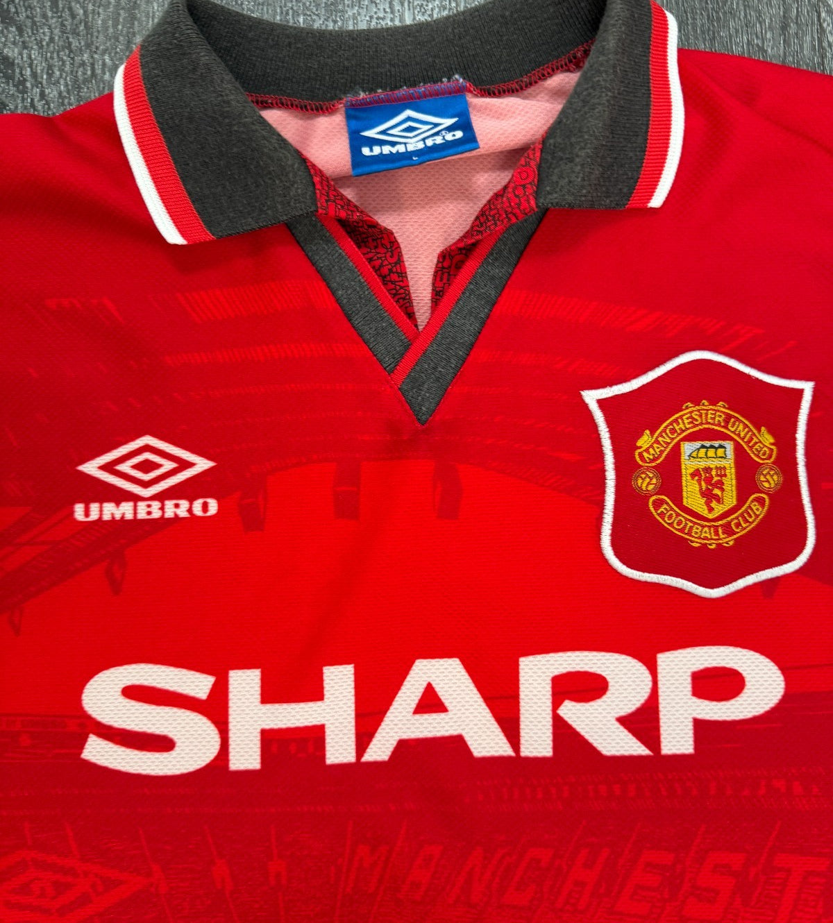 Original Umbro Manchester United 1994/1995 Home Shirt Mens Large1