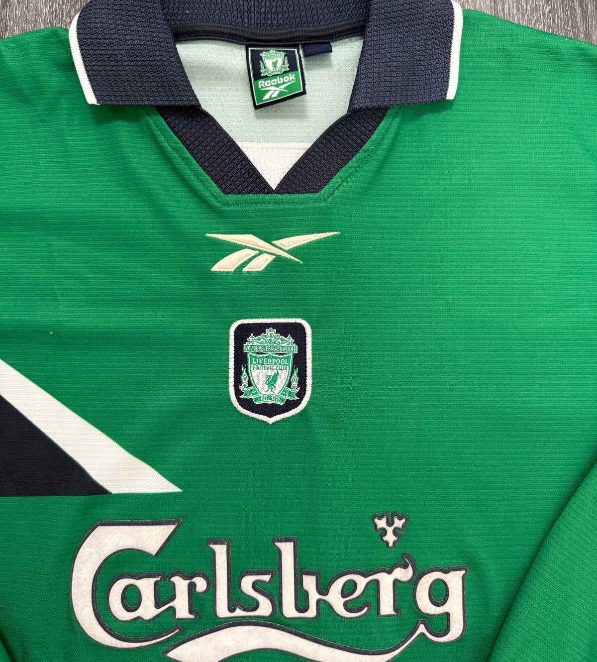 Original Reebok Liverpool 1999/2000 Long Sleeve Away Shirt Mens Small1