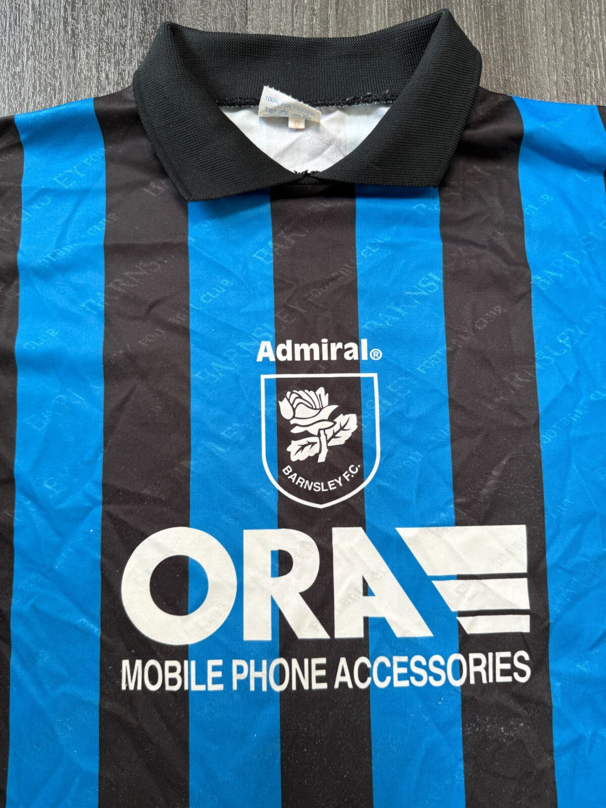 Original Authentic Admiral Barnsley 1995/1996 Away Shirt Mens Large1