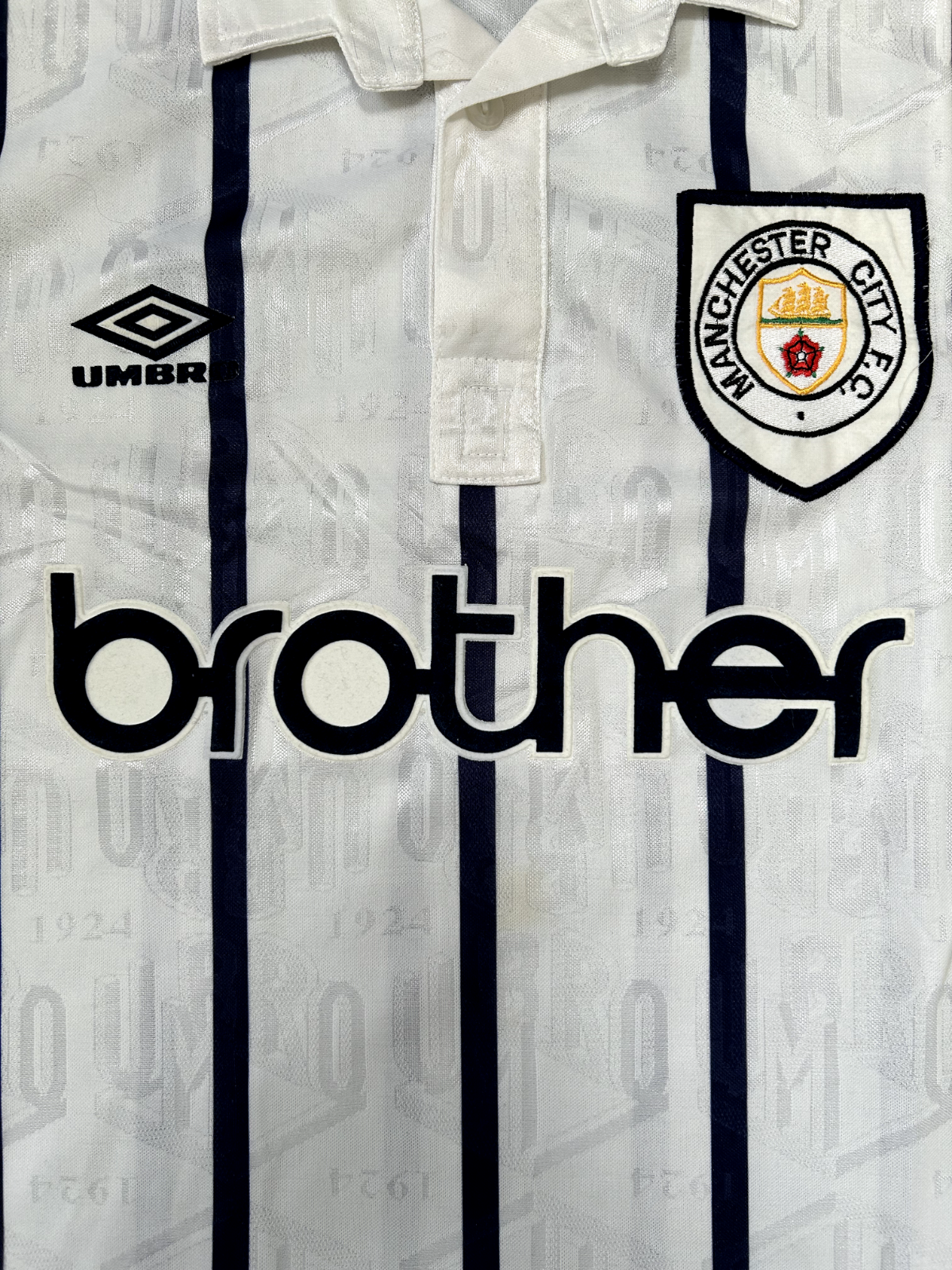 Original Authentic Umbro Manchester City 1993/1994 Third Shirt Extra Large Mens1