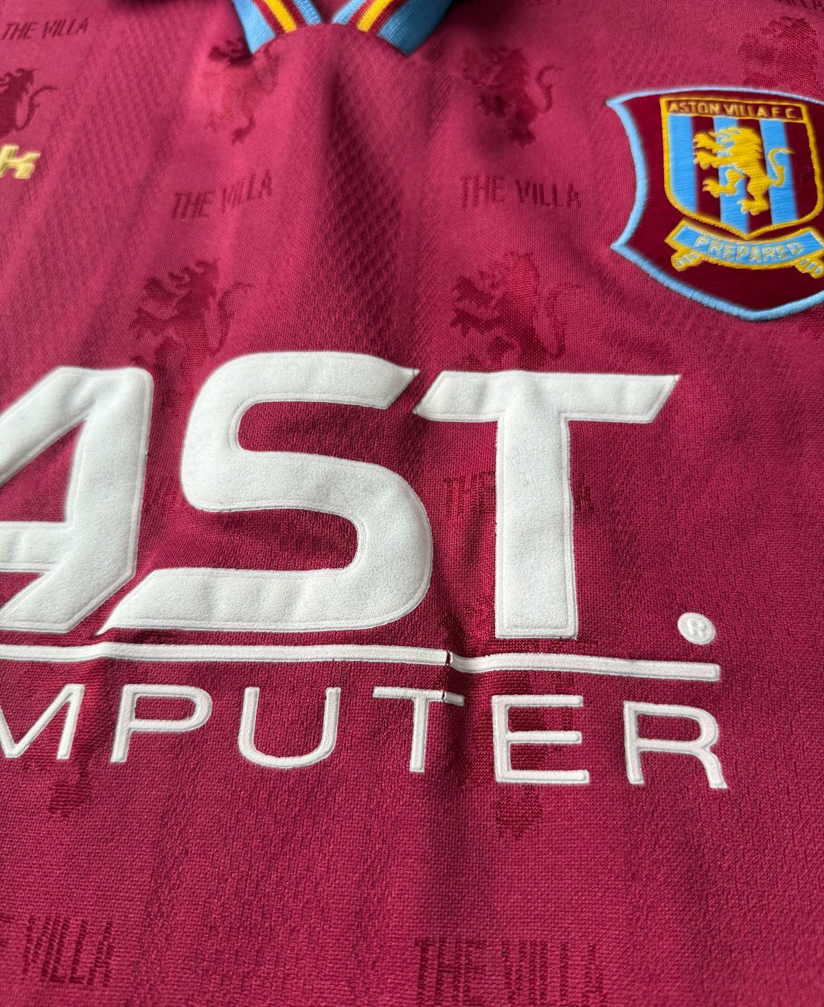 Original Authentic Reebok Aston Villa 1995/1996 Home Shirt Mens Medium3