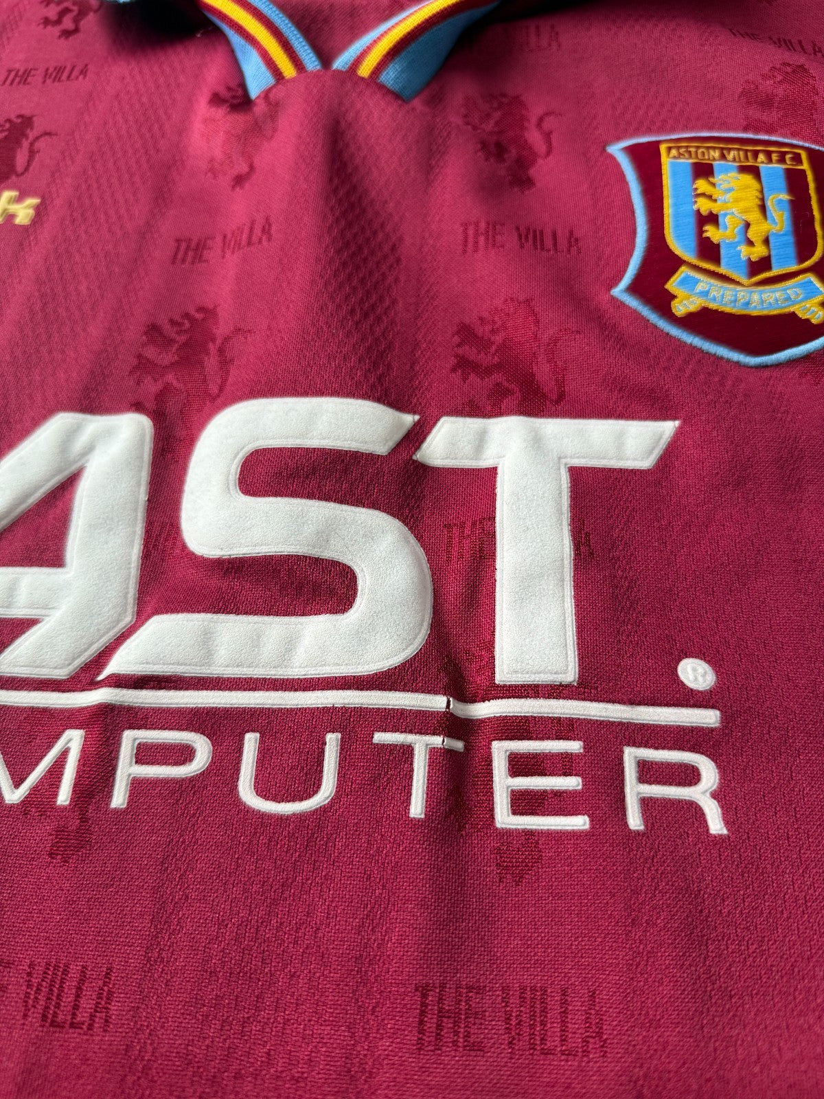 Original Authentic Reebok Aston Villa 1995/1996 Home Shirt Mens Medium3