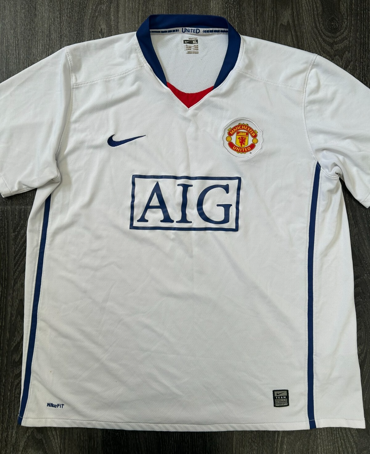 Original Authentic Nike Manchester United 2009/2010 Third Shirt Mens Extra Large0