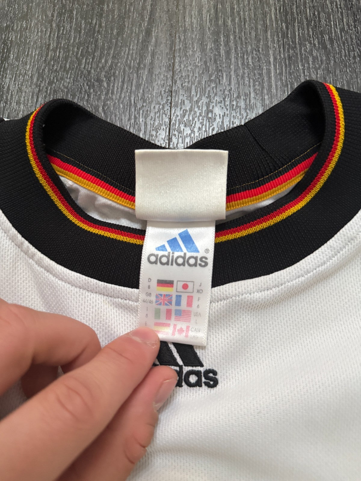 Original Adidas Germany 1998 Training Shirt Mens Large L2