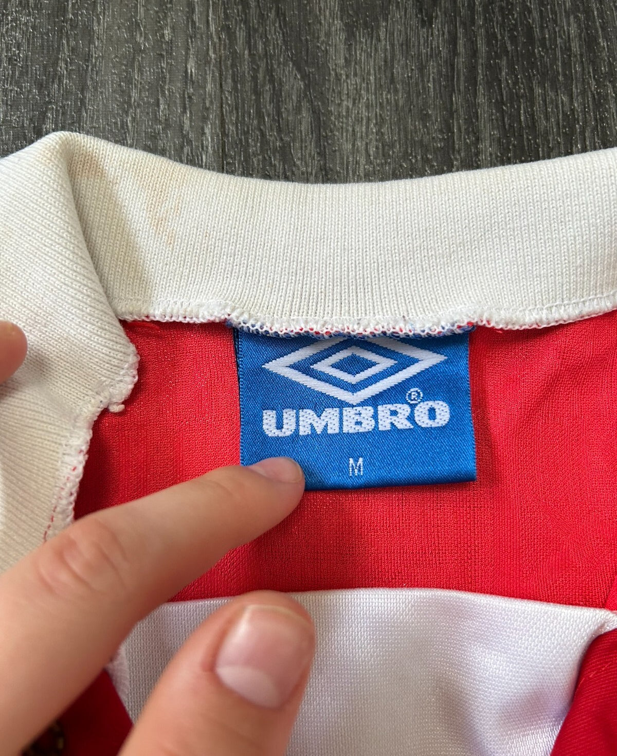 Original Authentic Umbro Manchester United 1992/1993 Home Shirt Mens Medium6