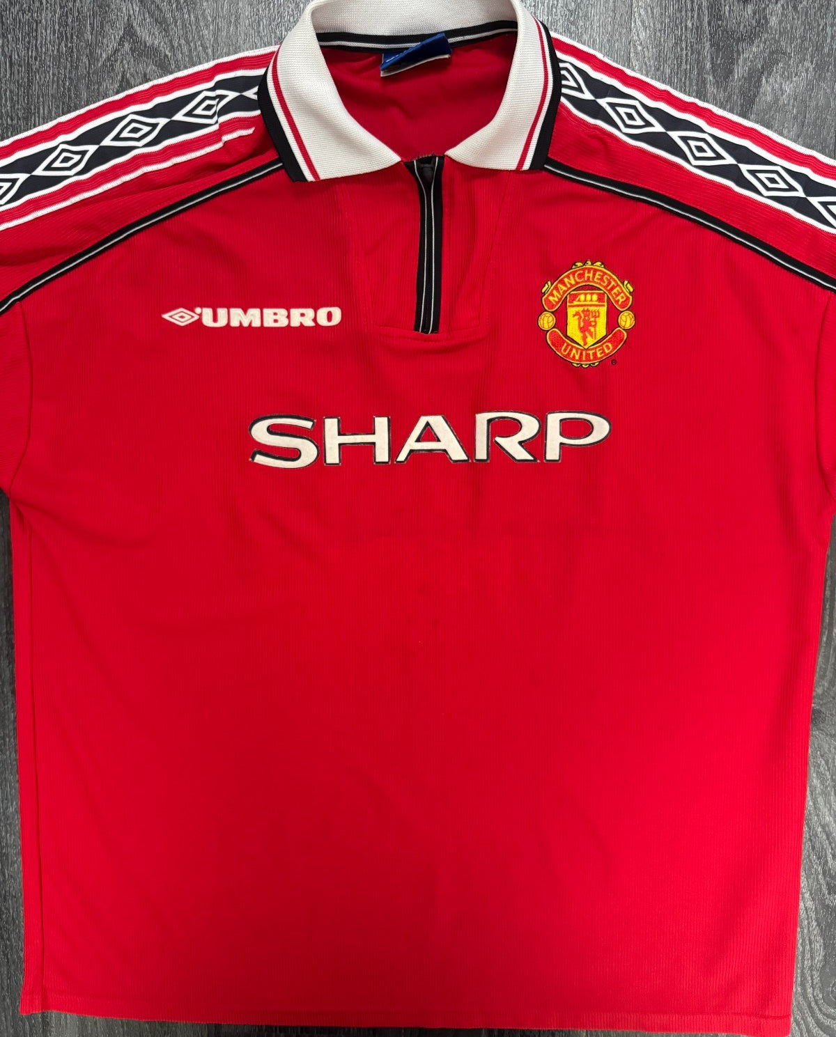 Original Umbro Manchester United 1998/1999 Home Shirt Mens XXL 2XL0