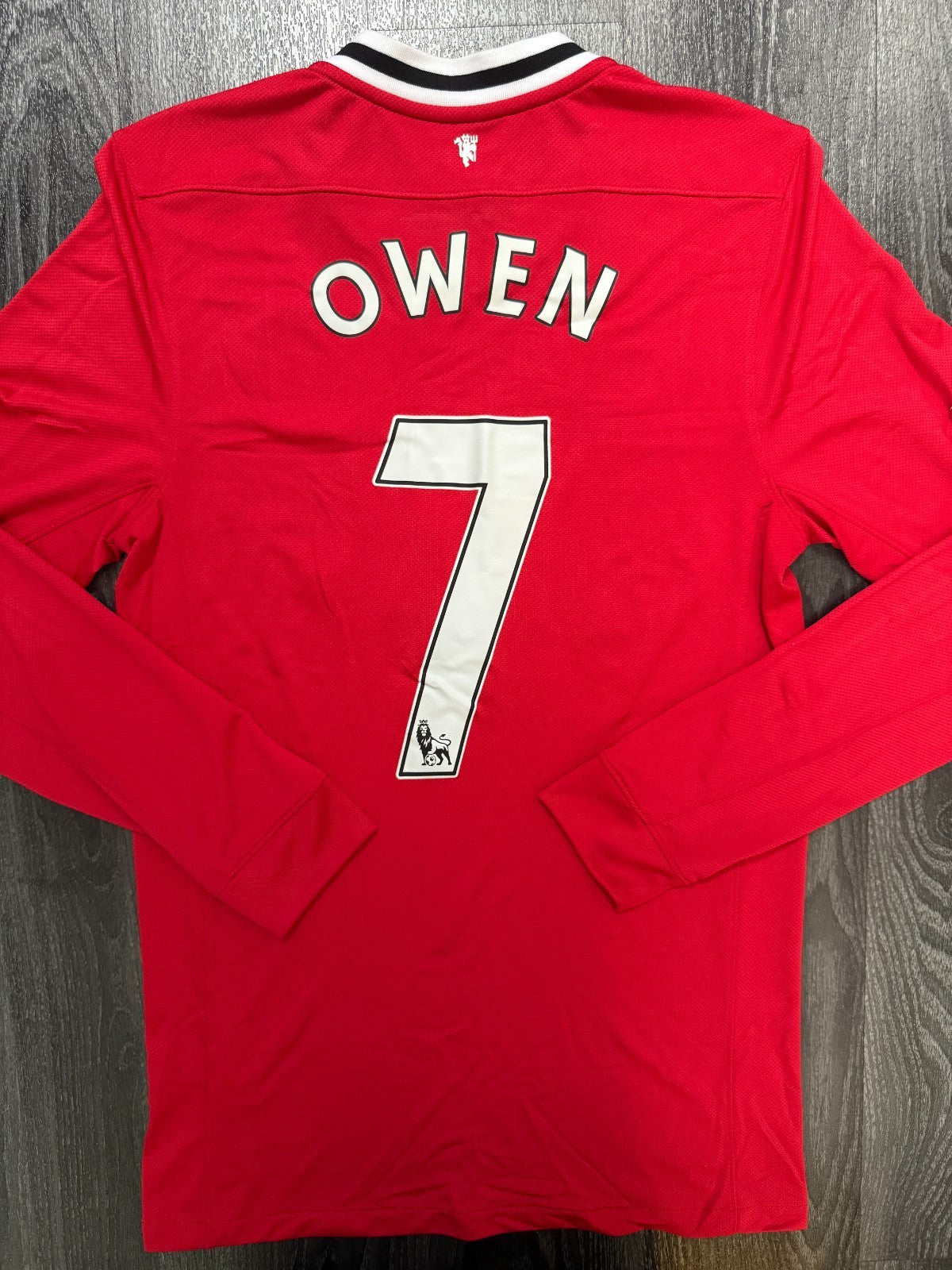 Nike Manchester United 2011/2012 Long Sleeve Home Shirt OWEN 7 Mens Small S0