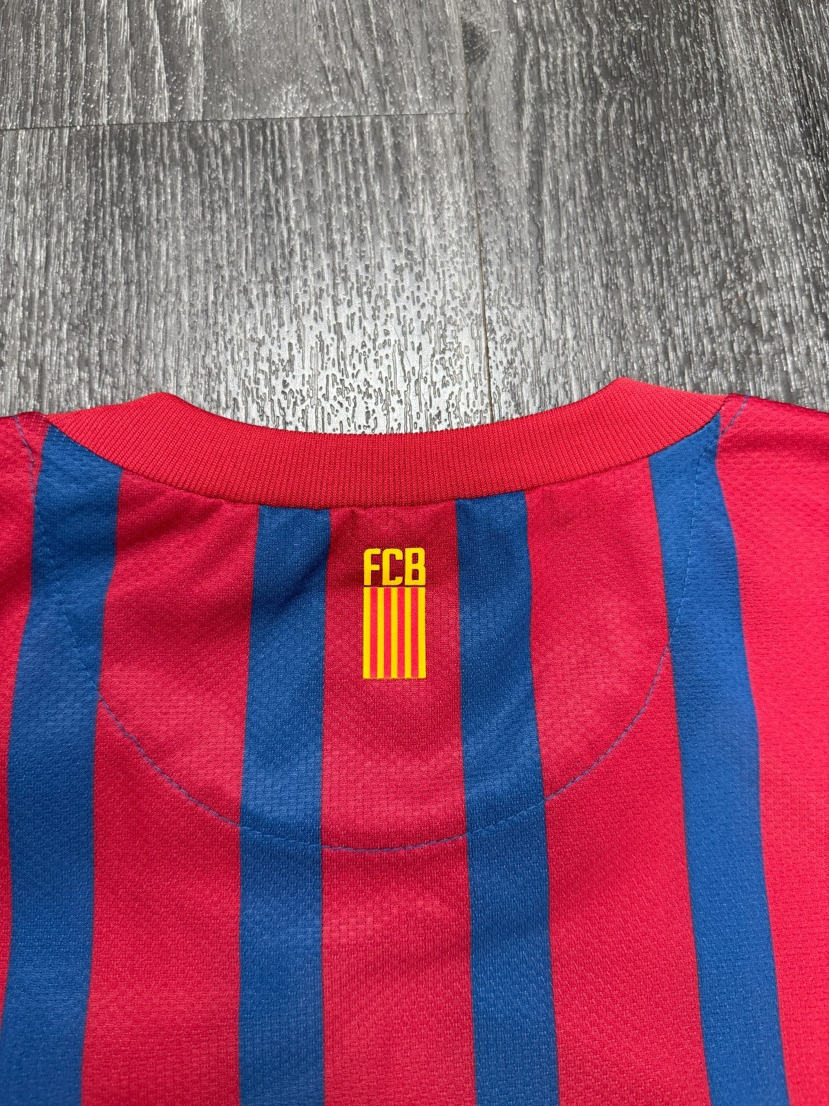 Original Authentic Nike Barcelona 2011/2012 Long Sleeve Home Shirt Mens Large7
