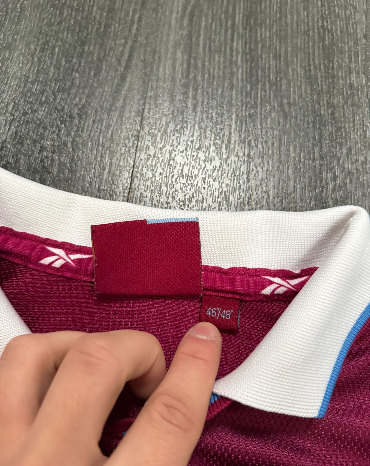 Original Reebok Aston Villa 1998/1999 Home Shirt COLLYMORE 9 Mens XXL 2XL4