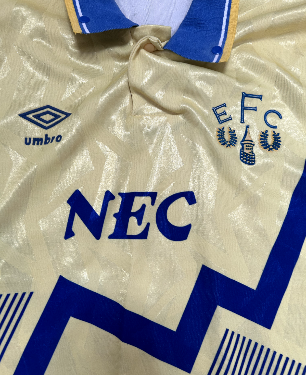 Original Authentic Umbro Everton 1990/1991 Away Shirt Mens Medium1