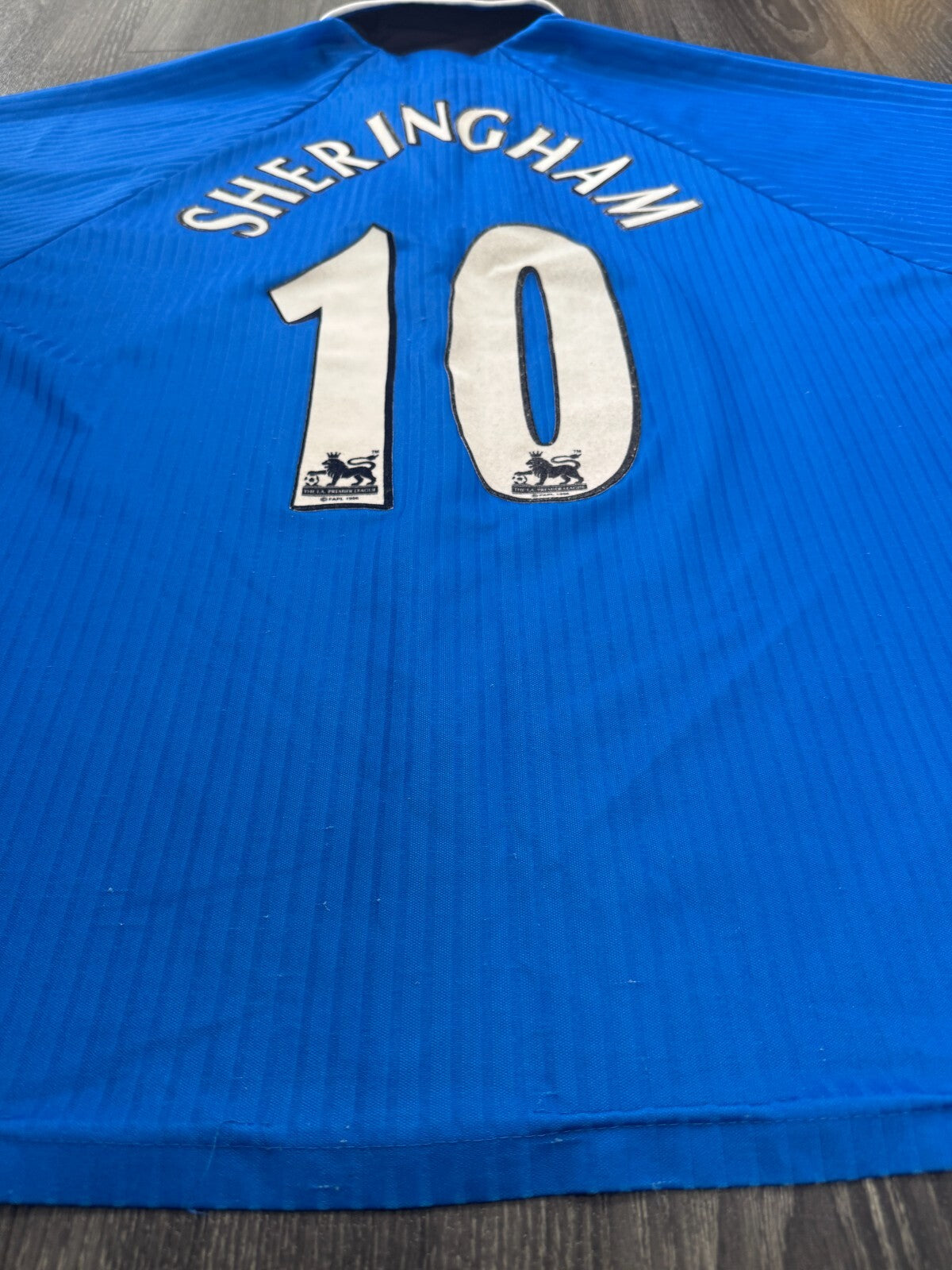 Original Authentic Umbro Manchester United 1996/1997 SHERINGHAM 10 Third Shirt18