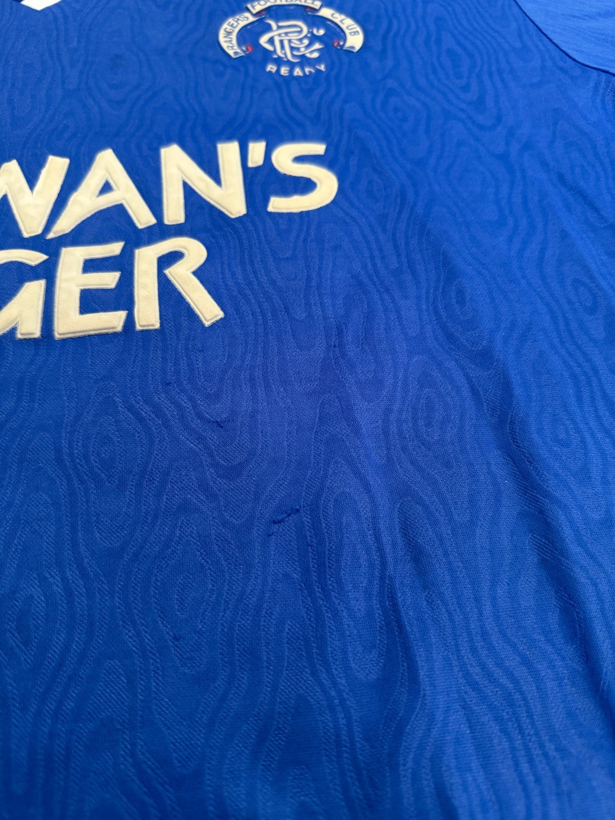 Original Authentic Admiral Rangers 1990/1991 Home Shirt Mens Extra Large6